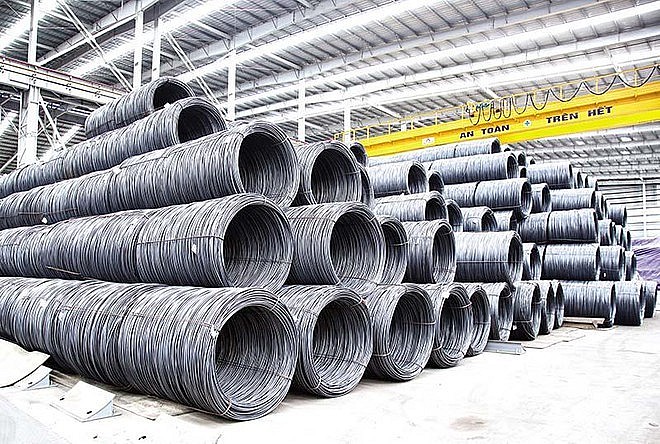 Giá thép nhích nhẹ lên 3.458 nhân dân tệ/tấn.